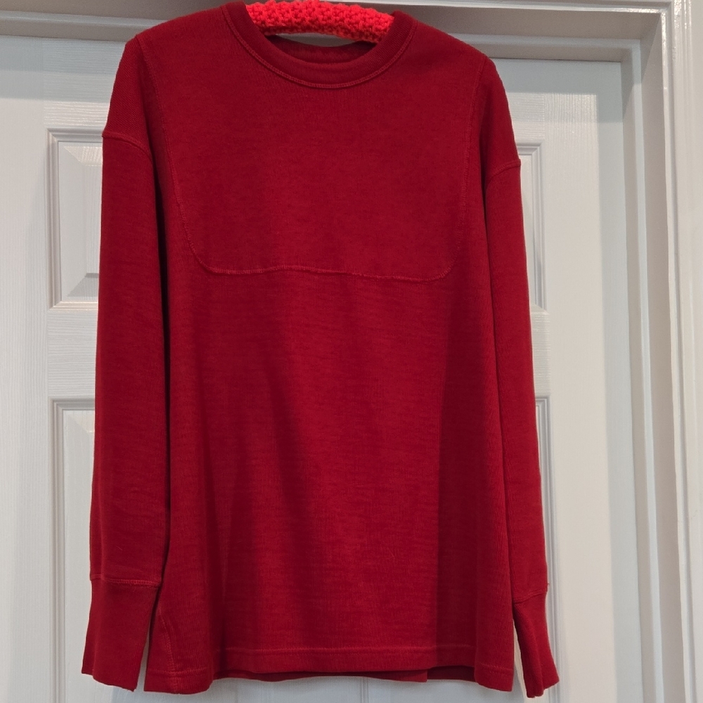 J. Peterman Vibrant Red Top, M, Unisex?  NWOT
